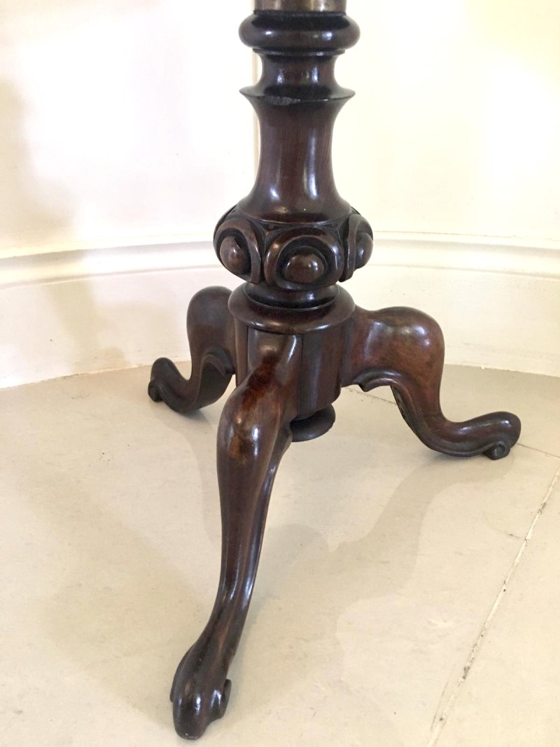 Antique Quality Victorian Walnut Piano Stool - Image 7